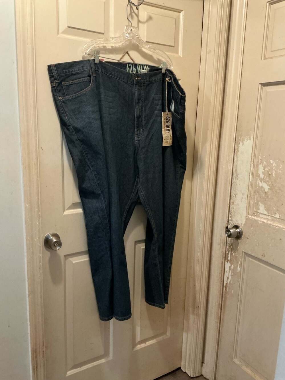 626 Blue Vintage Surplus Co. Men's Loose Fit Denim Jeans, Size 60x30